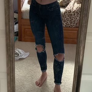 free people busted knee jeans